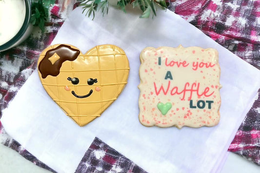 I like you a Waffle lot Cookie Set